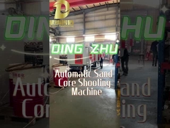 蛇口用コンベア付き自動サンドコアシューティングマシン