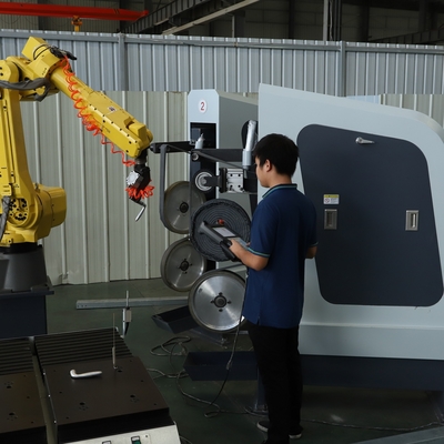 完全に自動的な磨きと磨きロボット,金属部品加工のための統合ロボットデブリングシステム