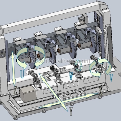 ユニバーサル 6 軸 CNC 磨き機 金属と宝石アクセサリー
