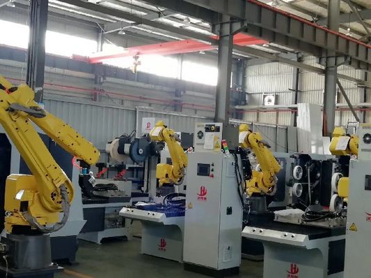 ハンドルを垂直にするための10.5KW FUNACのロボティック磨く機械